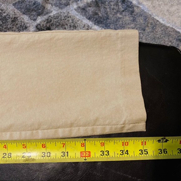 Joe B Beige Straight Leg Pants with Scrunched Top and Side Buttons - Picture 10 of 12